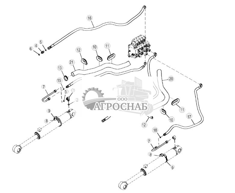 Трубопроводы подъемного цилиндра, XLT, LGP - ST880416 265.jpg